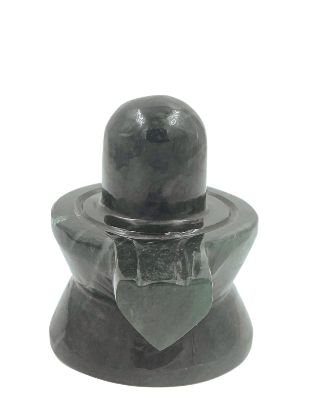 ShivaRatna Green Jade (MARGAJ) Shivling-377Gram - Lab Certified - ShivaRatna