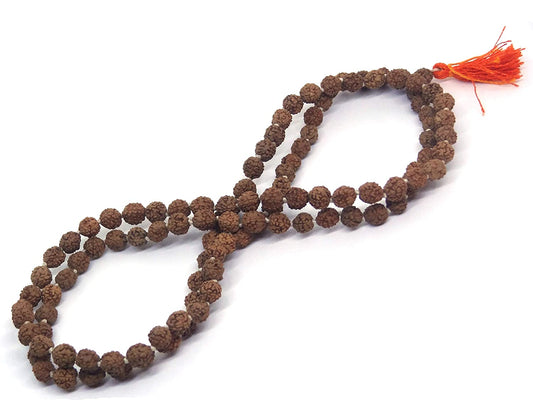 ShivaRatna 4 Mukhi Rudraksha Mala (108+1 Beads) - Lab Certified - ShivaRatna