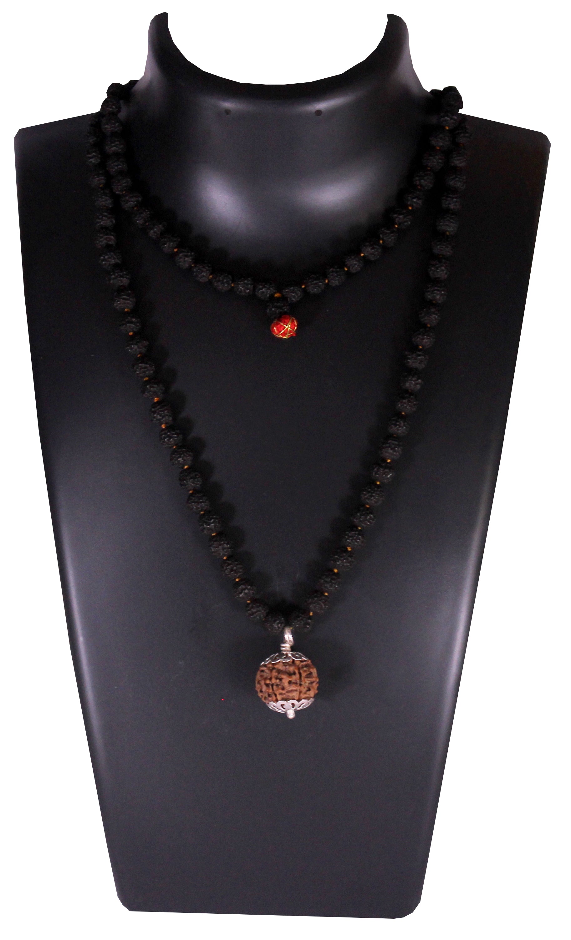 ShivaRatna 7 Mukhi Guru Mani with 108 Beads Mala