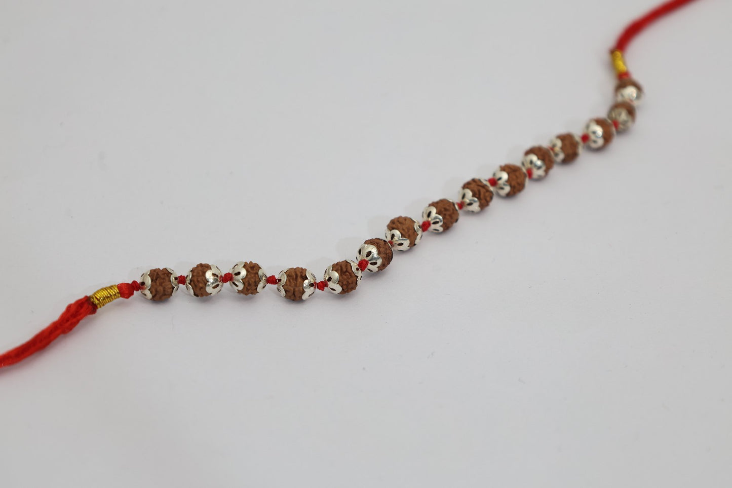 ShivaRatna Rudraksha Rakhi with Silver Capping – A Bond Blessed by Mahadev