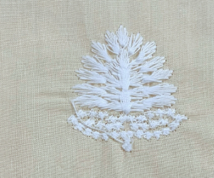 cotton thread work kurti