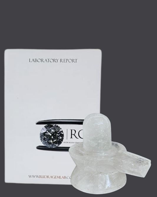 iso certified spahtik shivling by shivaratna