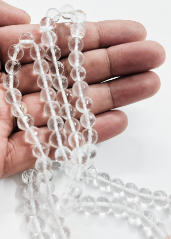 ShivaRatna Sphatik Mala 100% Natural - Lab Certified 108+1 Beads.