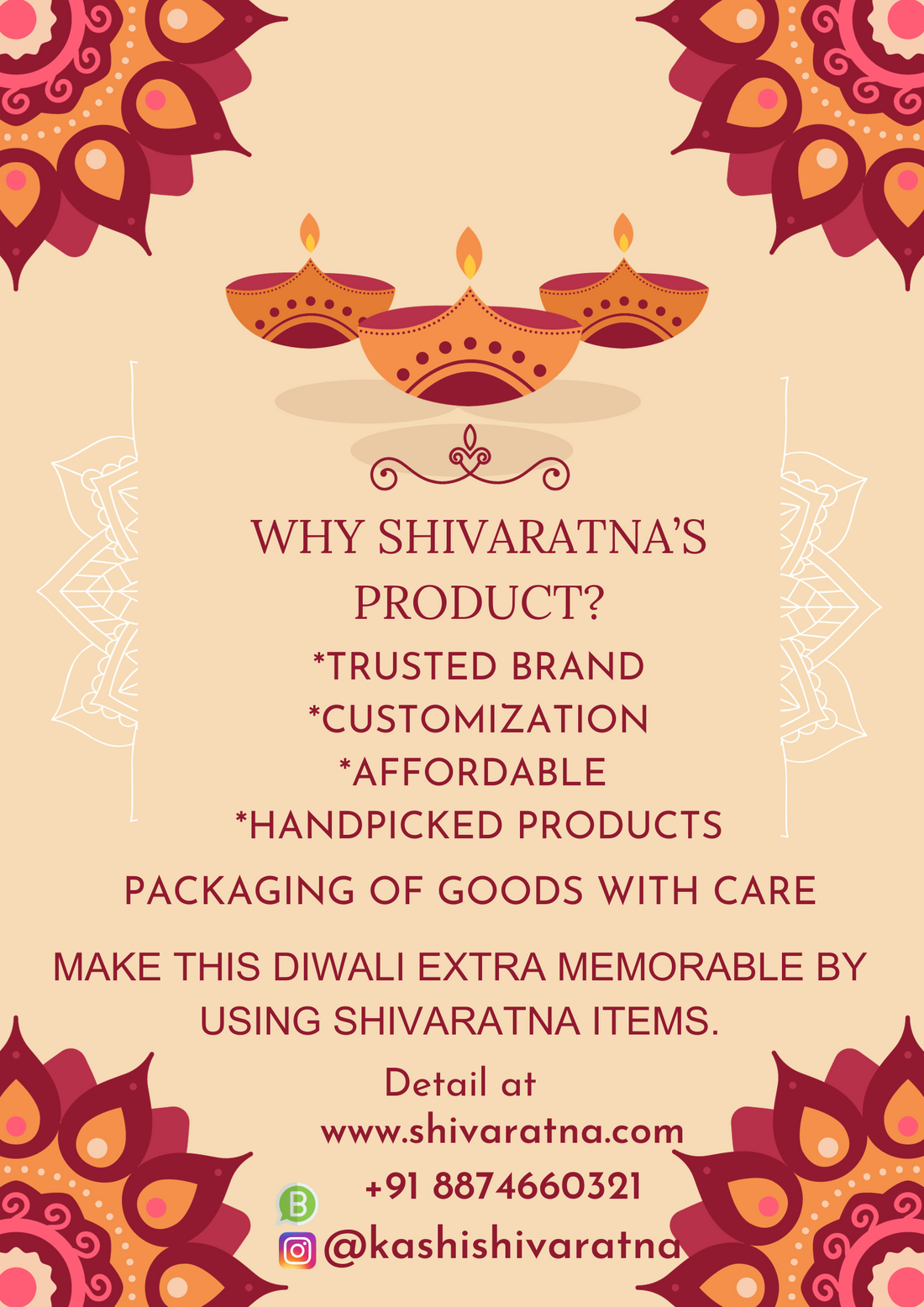 Spread Joy and Celebrate Diwali with Our Affordable Customizable Product
