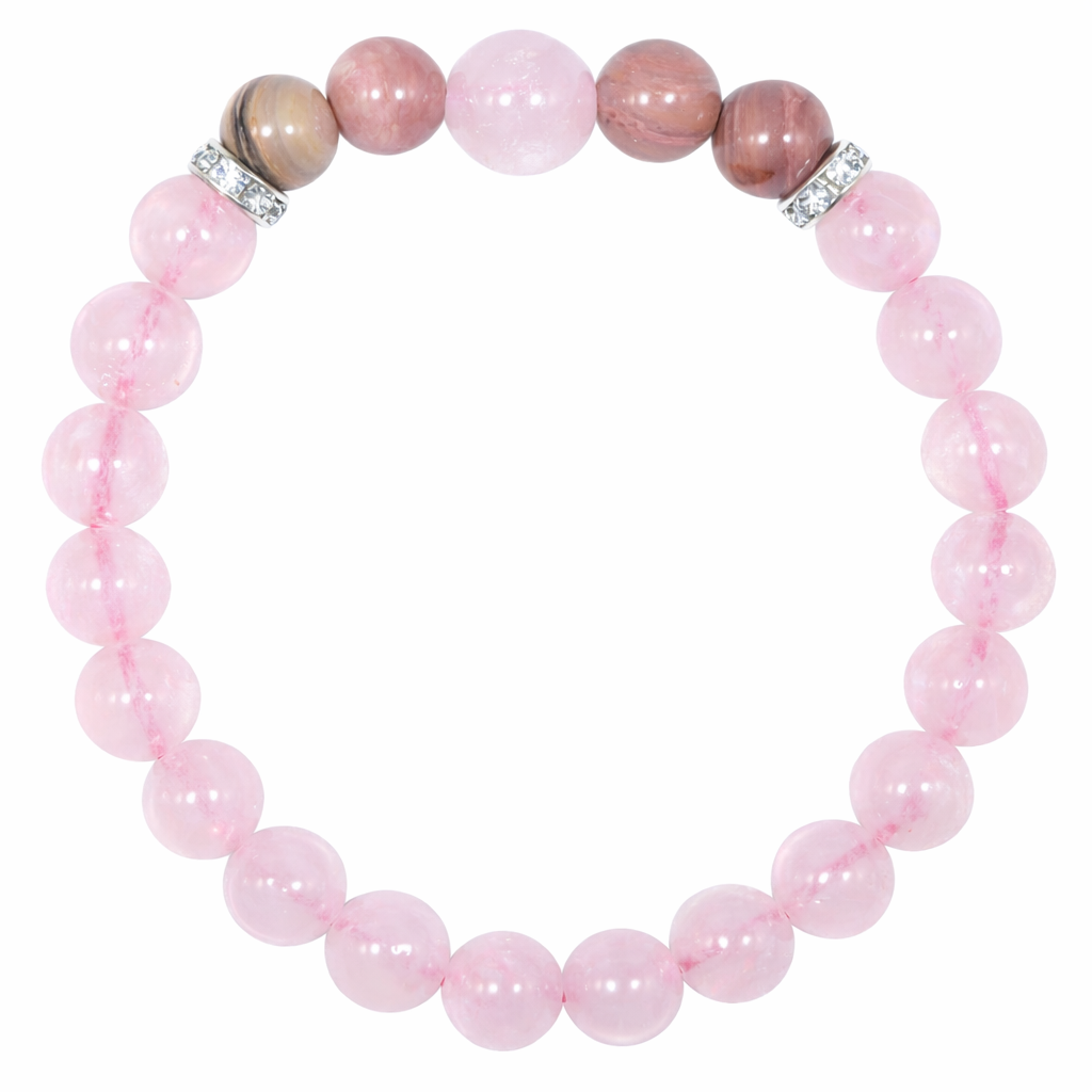 ShivaRatna Taurus Healing Bracelet – Rose Quartz & Natural Stones | Love • Stability • Abundance - ShivaRatna