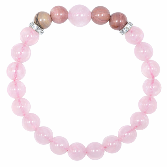 ShivaRatna Taurus Healing Bracelet – Rose Quartz & Natural Stones | Love • Stability • Abundance - ShivaRatna