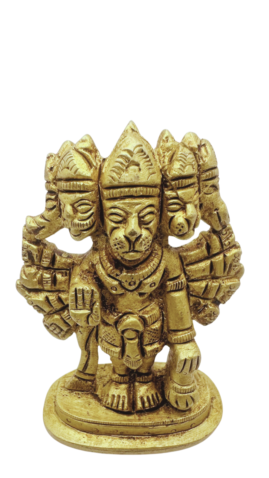 Shivaratna Brass Divine Panchmukhi Hanuman Murti-2.5-3Inch