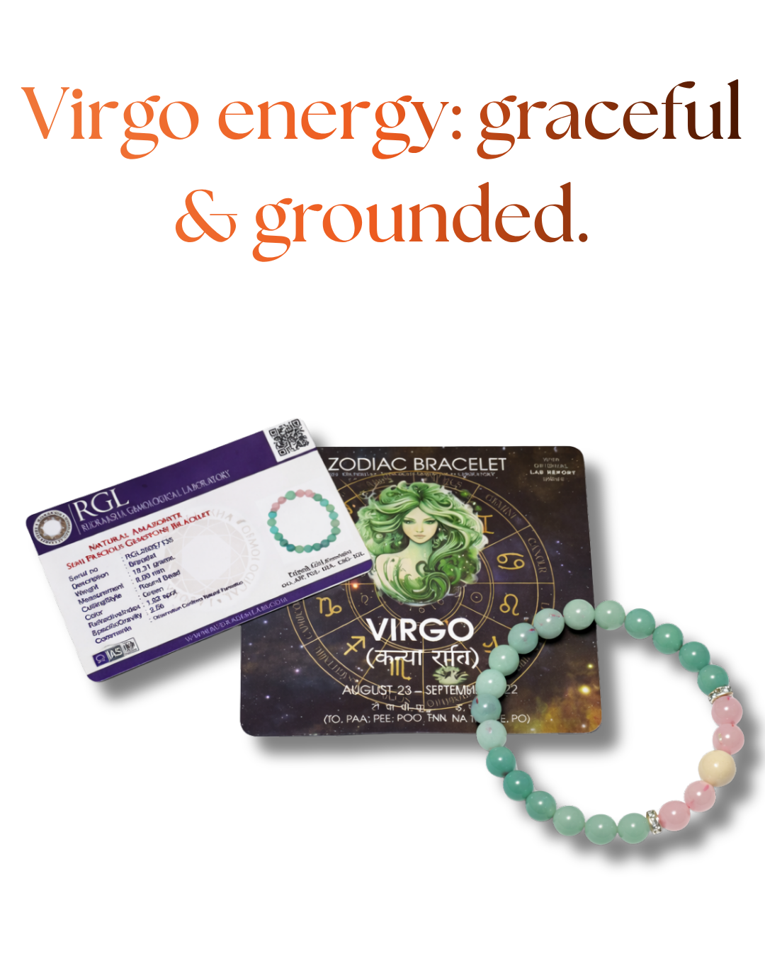 ShivaRatna Virgo Energy Bracelet – Calm Mind & Heart Balance - ShivaRatna