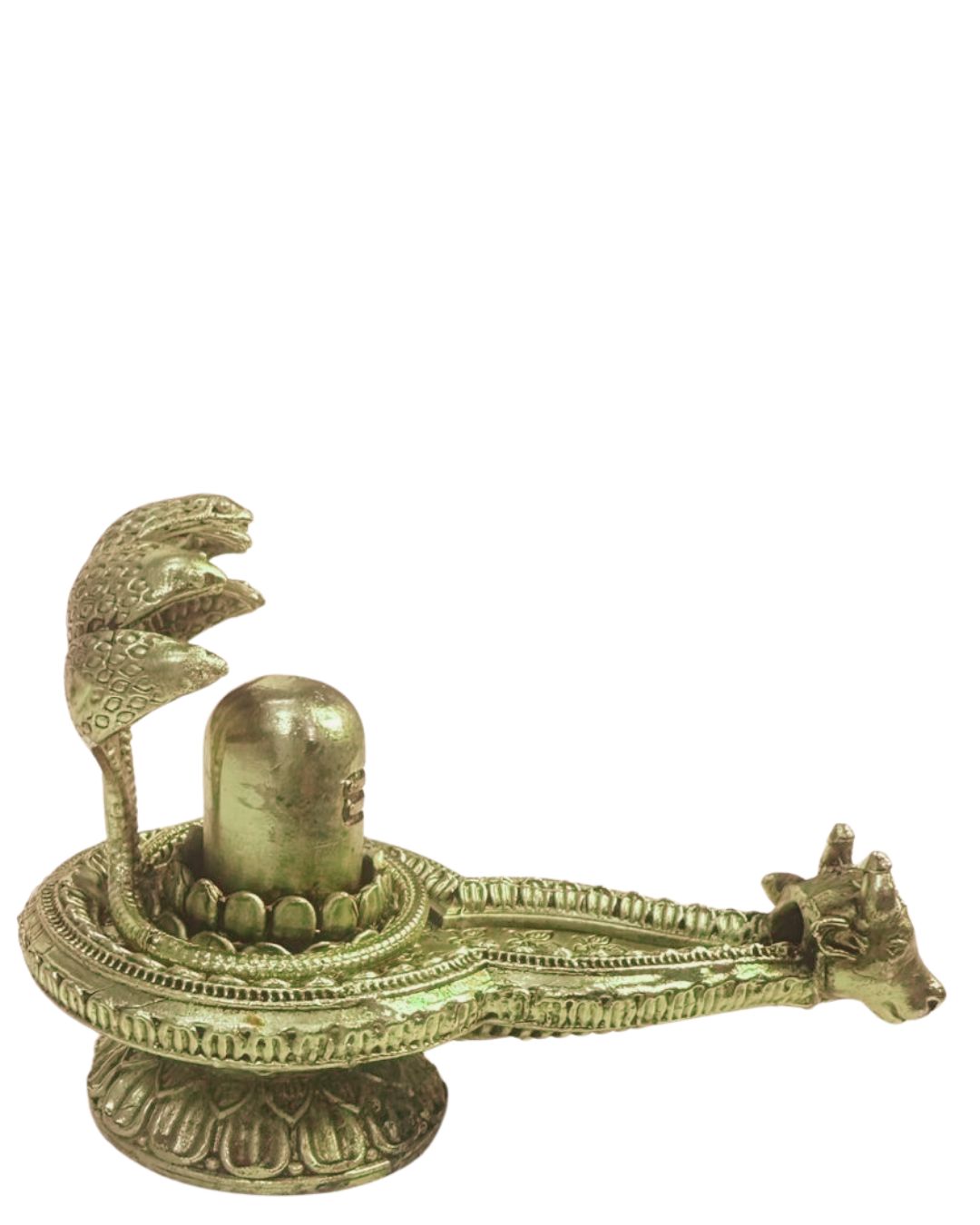 ShivaRatna Sacred Nandi-Faced Shivalinga with Naag Guard
