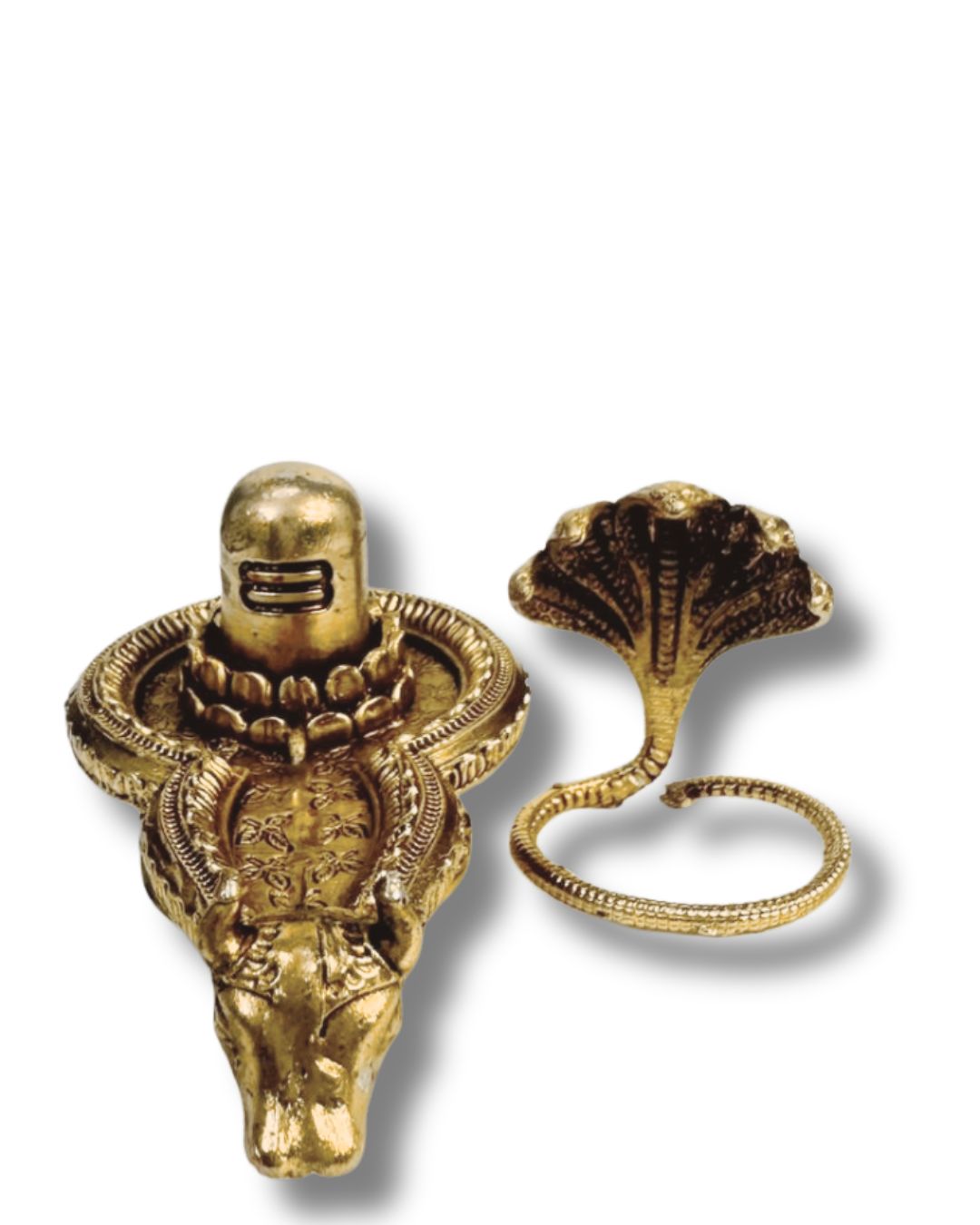 ShivaRatna Sacred Nandi-Faced Shivalinga with Naag Guard