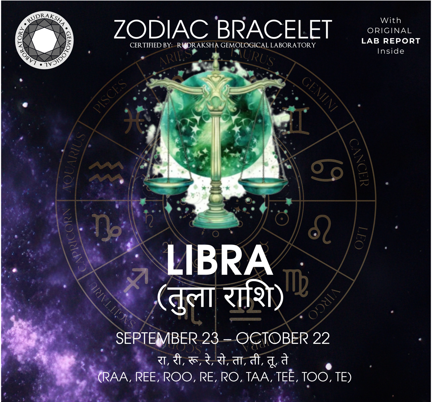 ShivaRatna Libra Spiritual Healing Bracelet – Balance, Harmony & Inner Peace - ShivaRatna