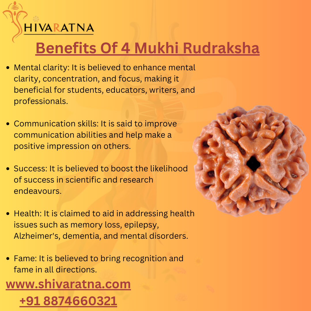 benefits of 4mukhi
