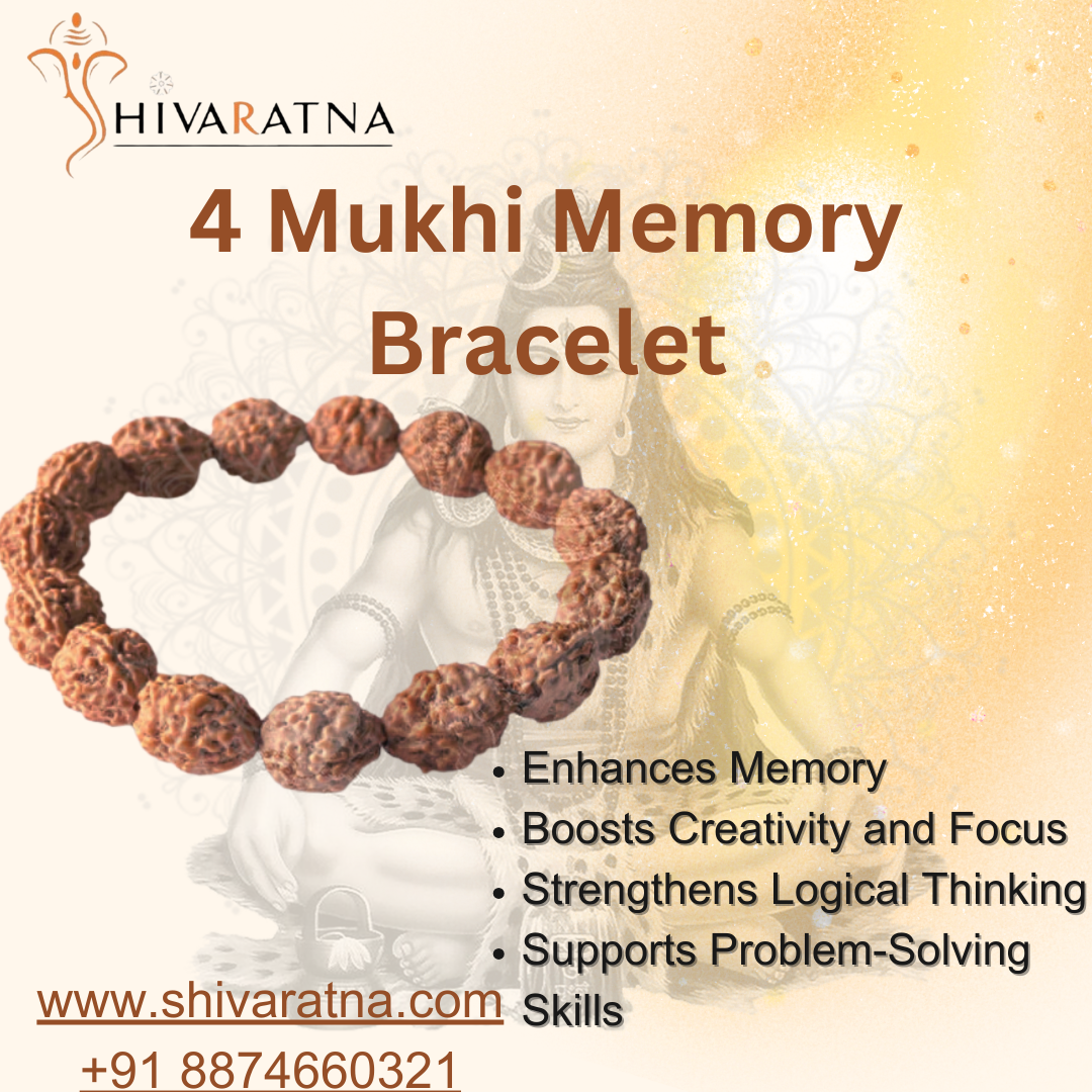 ShivaRatna 4 Mukhi Rudraksha Bracelet