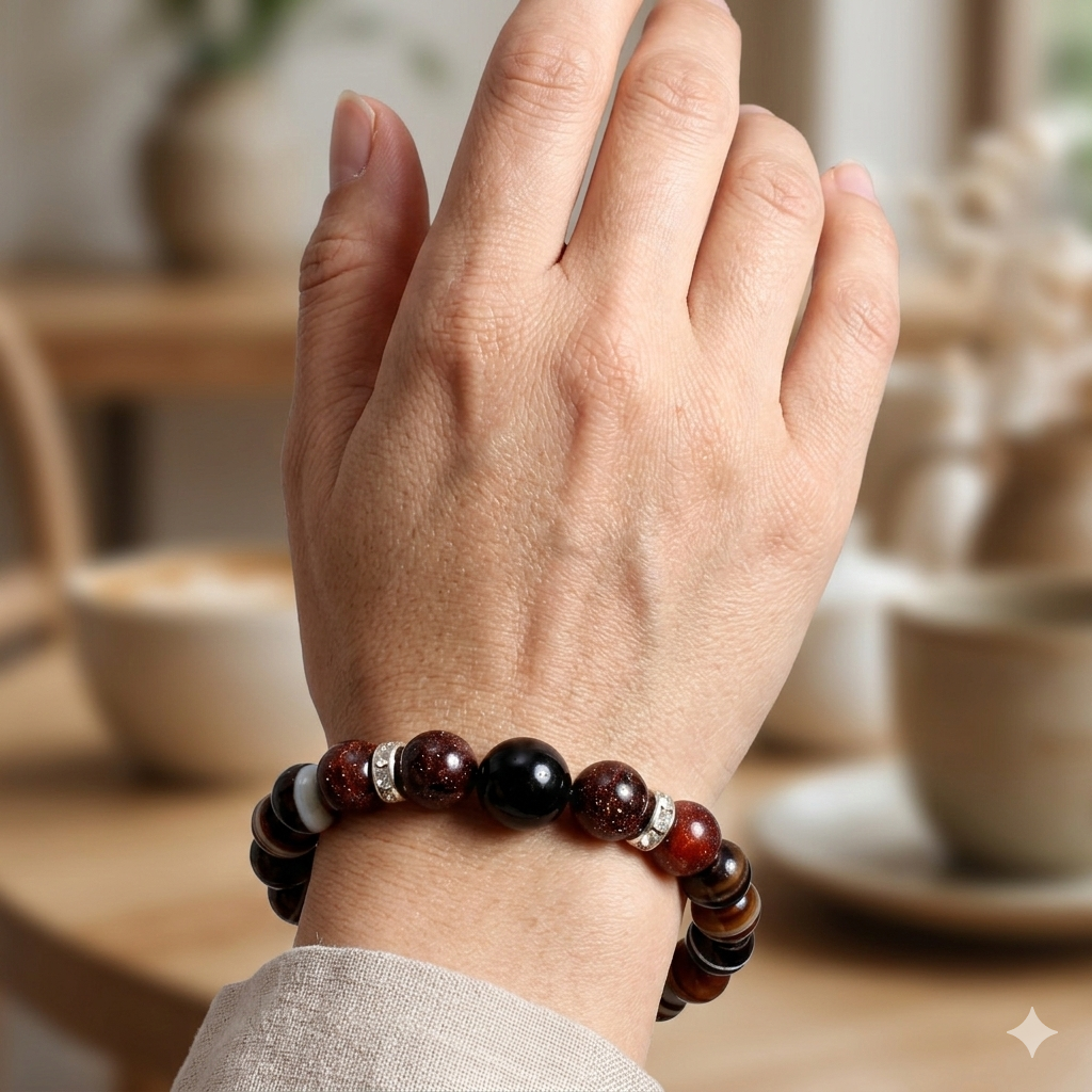 ShivaRatna Gemini Cosmic Harmony Bracelet – Duality & Inner Strength - ShivaRatna