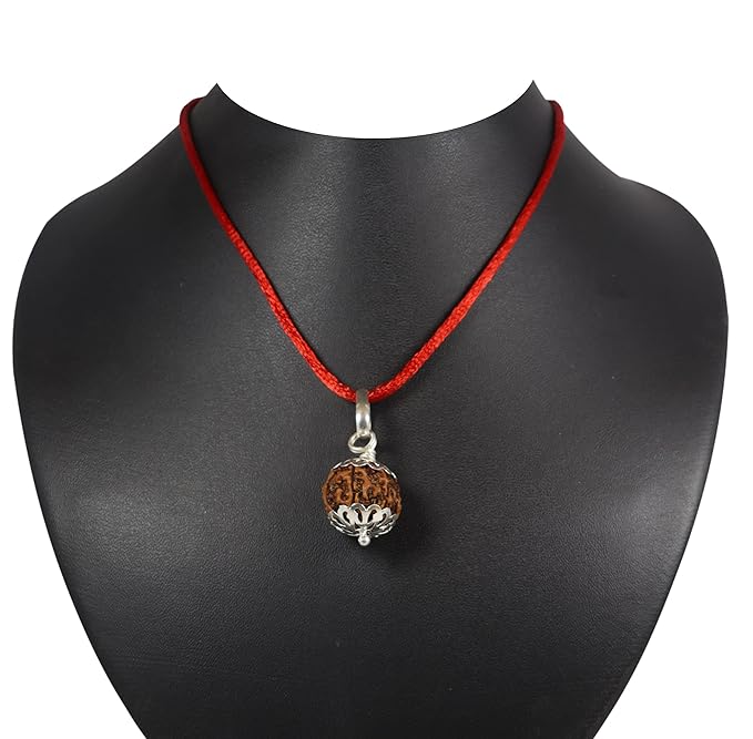 Orignal 5 mukhi silver capped rudraksha