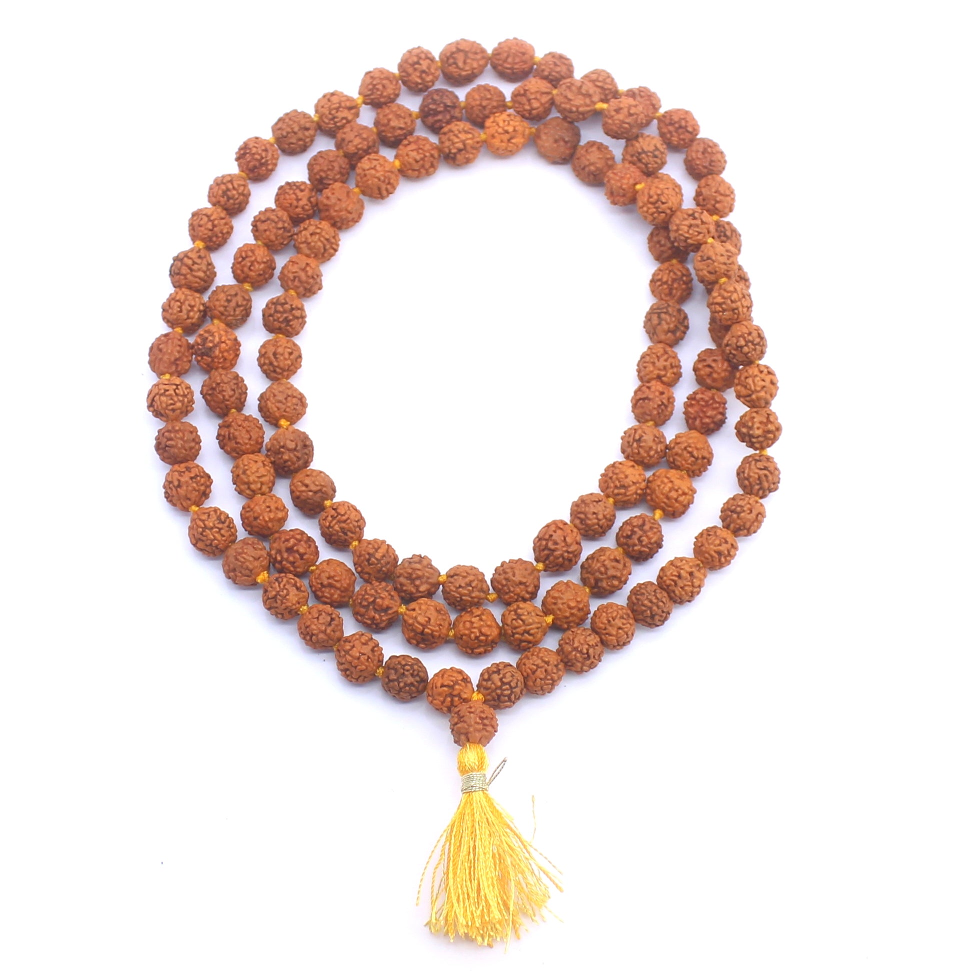 ShivaRatna 5 Mukhi Rudraksha Mala 108+1 beads- Lab Certified - ShivaRatna