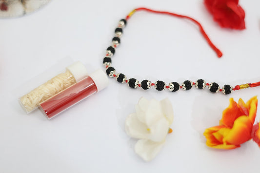 shivaratna german silver rakhi 