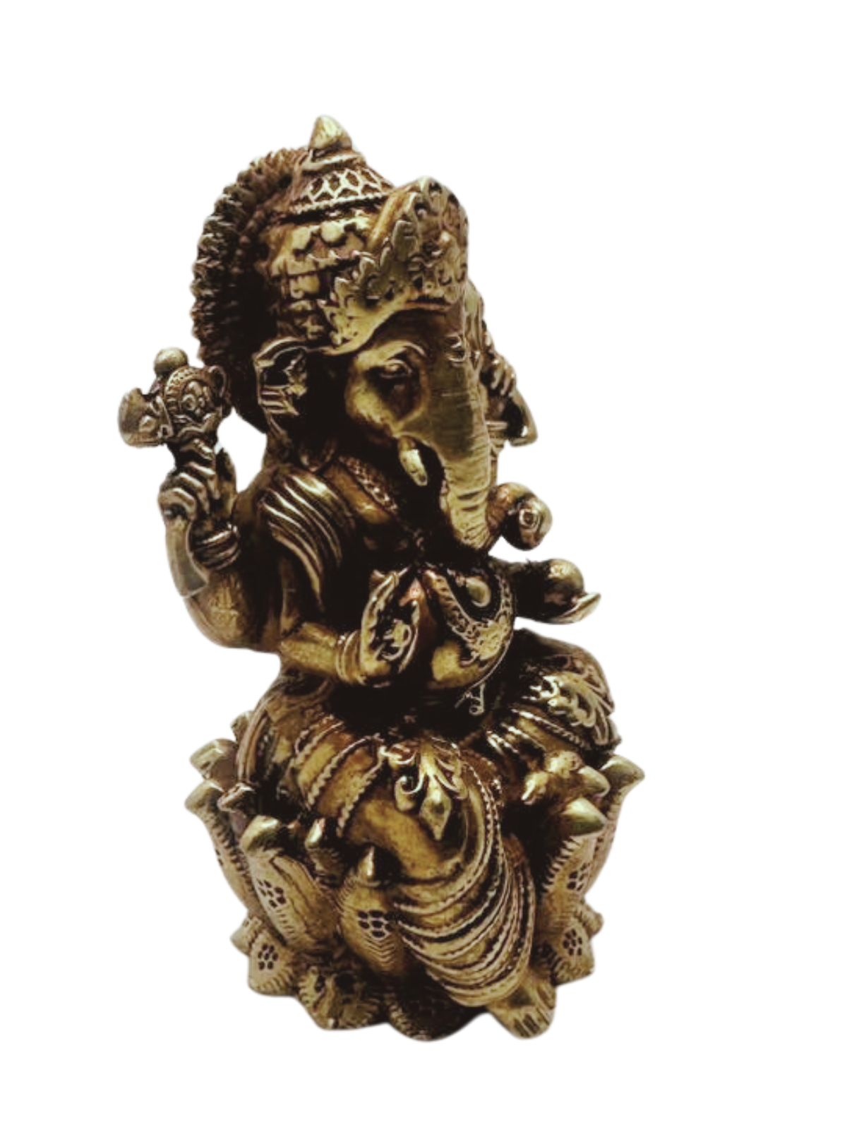 Shivaratna Pure Brass Ganesha Lakshmi Idols – Divine Prosperity & Wisdom -2-3inch