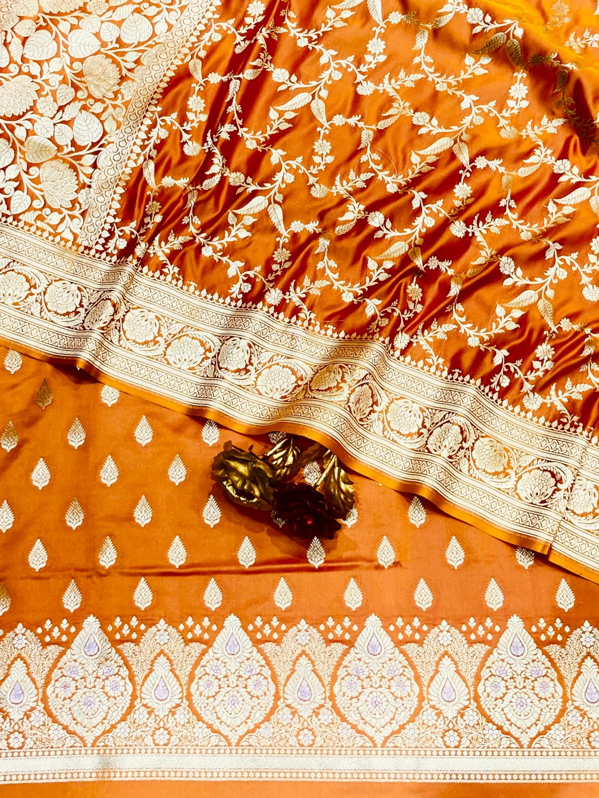 ShivaRatna  katan silk handloom Suit set