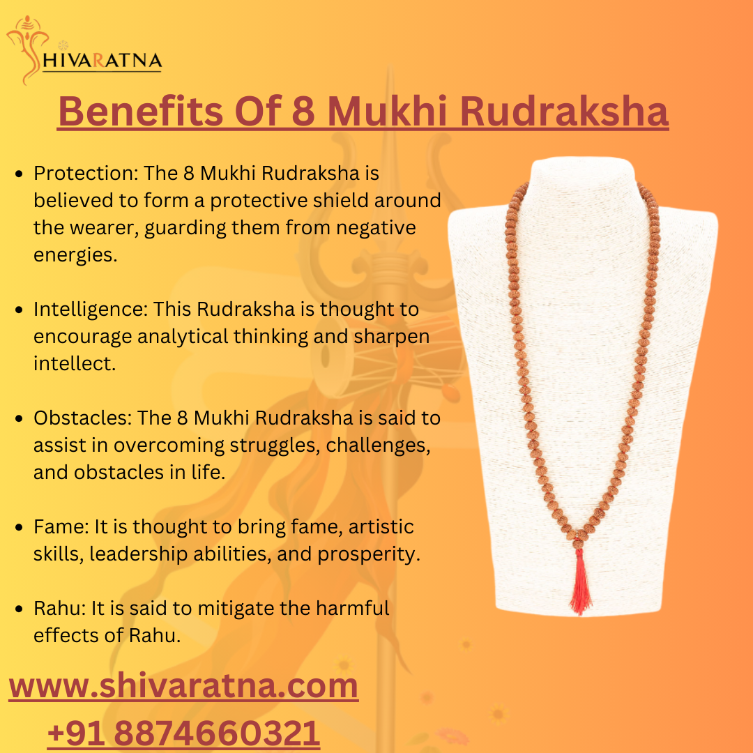 benefits of orignal 8mukhi mala
