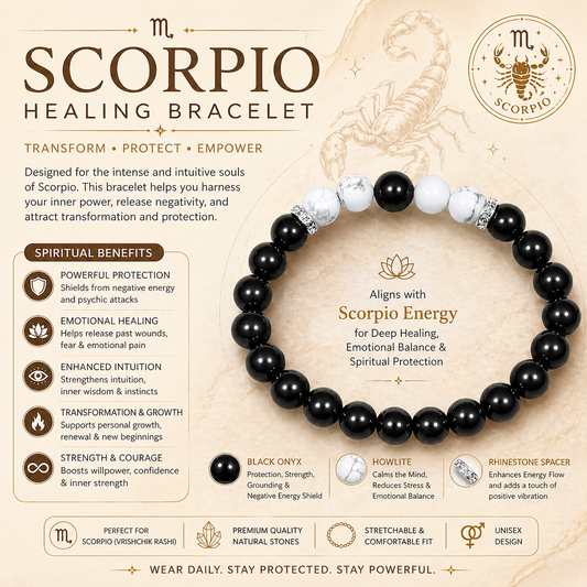 scorpio bracelet shivaratna