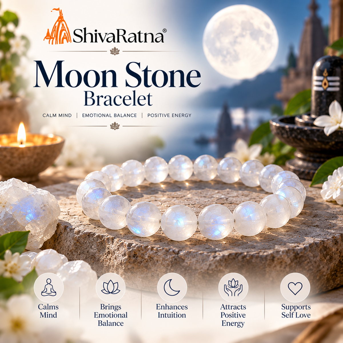 ShivaRatna moon stone bracelet