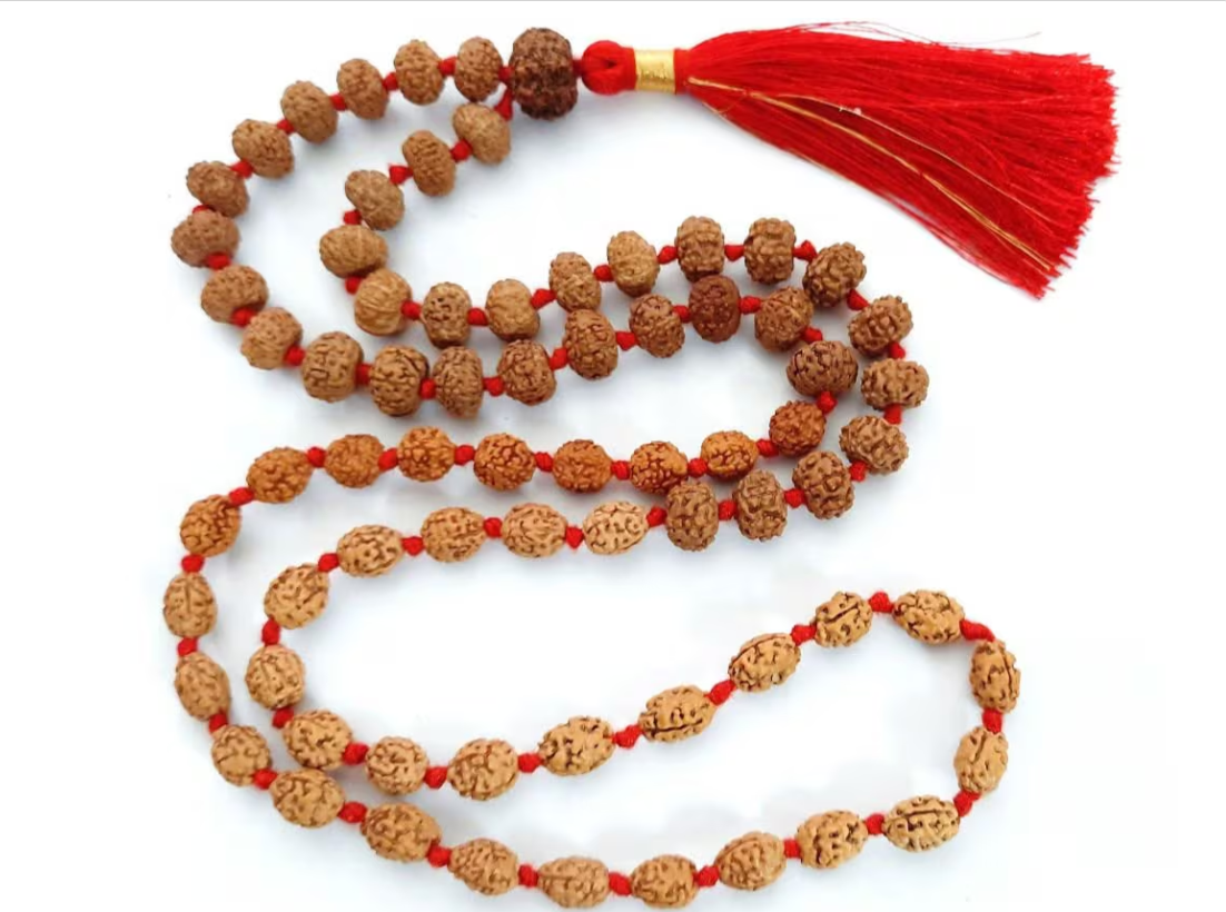 ShivaRatna Navrgraha Rudraksha Mala (72+1 Beads) -Lab Certified