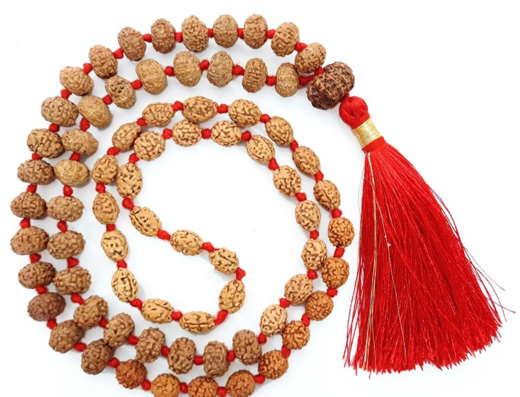 ShivaRatna Navrgraha Rudraksha Mala (72+1 Beads) -Lab Certified