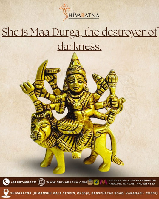 ShivaRatna Brass Maa Durga on Lion