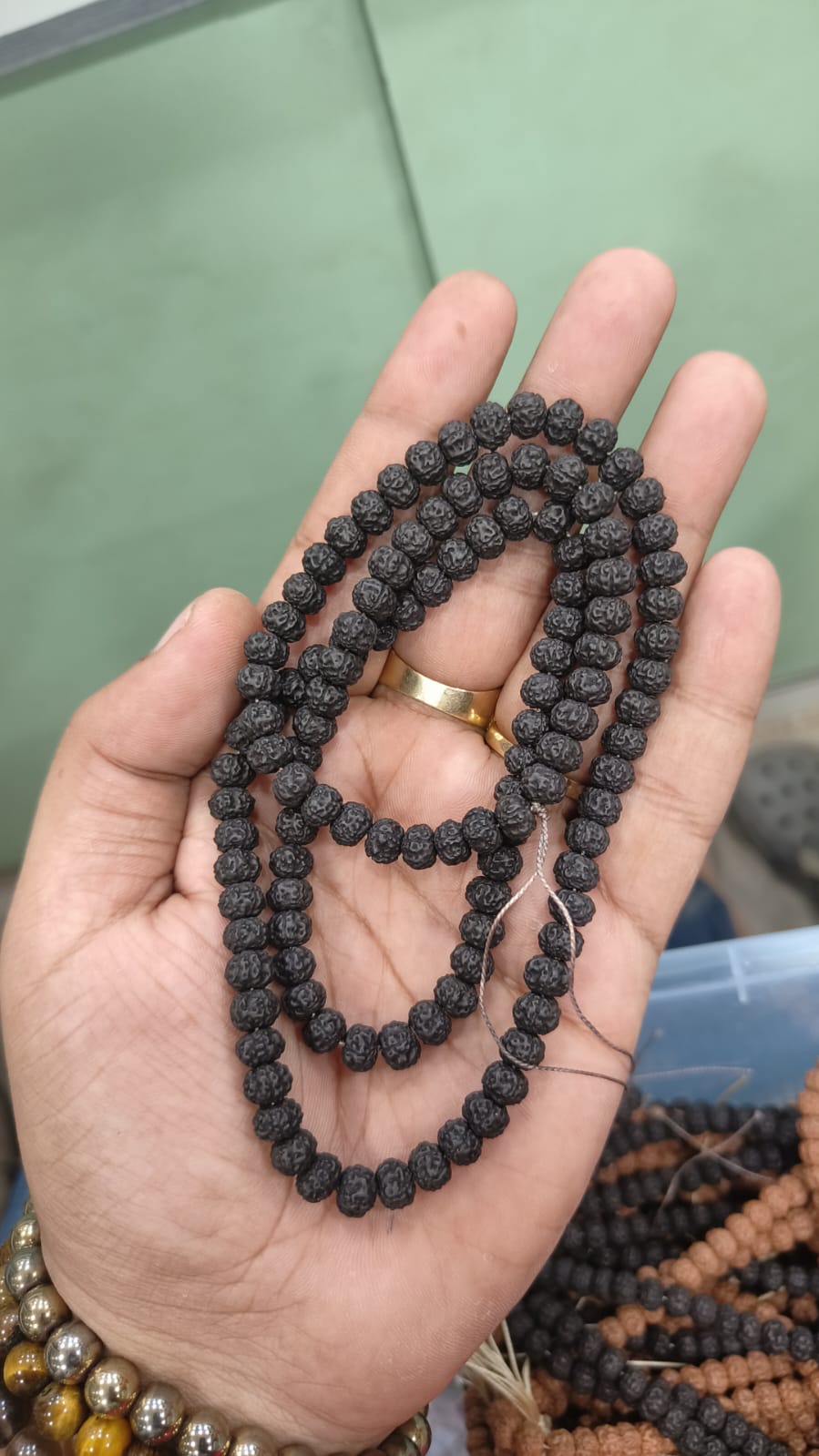 Pathri Types Black Pathri Rudraksha Mala | Natural & Authentic | ShivaRatna