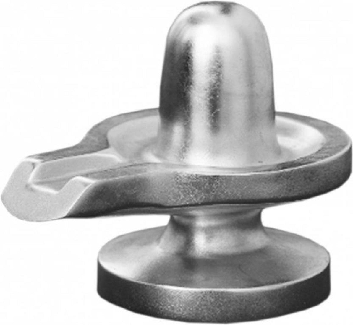 ShivaRatna Energized Mercury Parad Shivling (9 cm, Large, Silver) -521 Grams - ShivaRatna