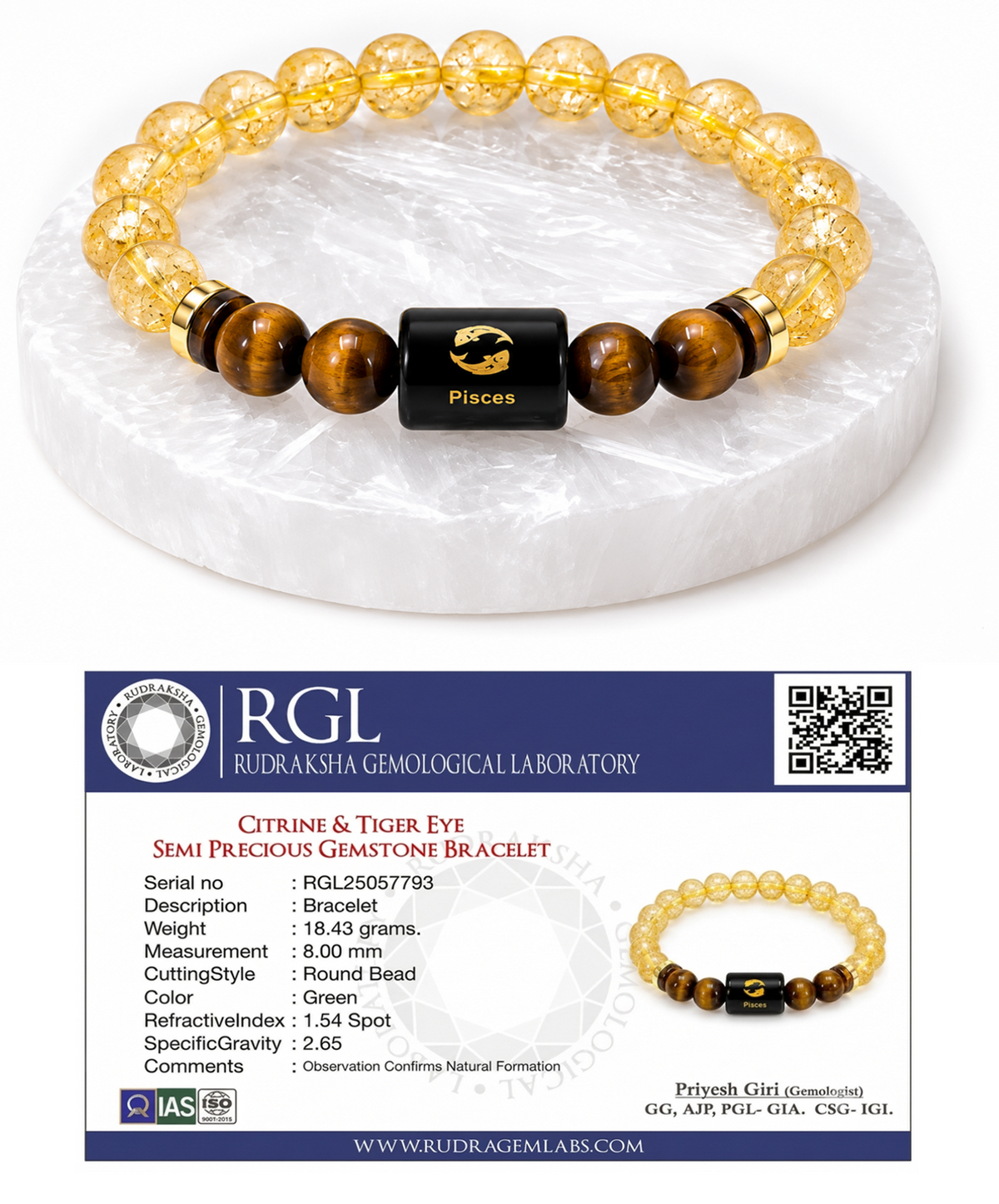 shivaratna zodiac pieces bracelet