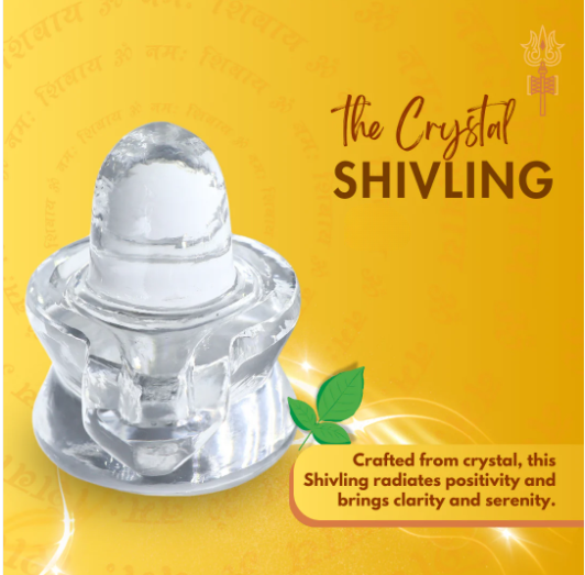 ShivaRatna 100% Sphatik Shivling AAA Quality 75 - 85 Grams